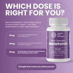 SIERRA LIFE SCIENCES melatonin made in USA in a cGMP facility.