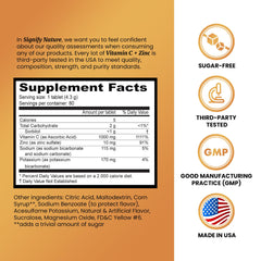 Signify Nature Vitamin C 1000mg tablets dissolve in water for a fizzy drink.