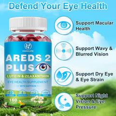 SIGNILIFE eye-strain-relief capsules in use context implying improved comfort after reading.
