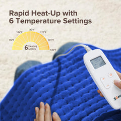 Siinsay 33x17 inch heating pad provides full-back coverage during therapy.