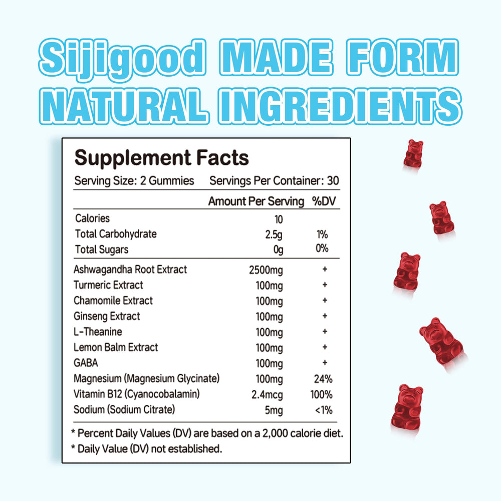 Sijigood Ashwagandha Gummies serving scoop showing portion