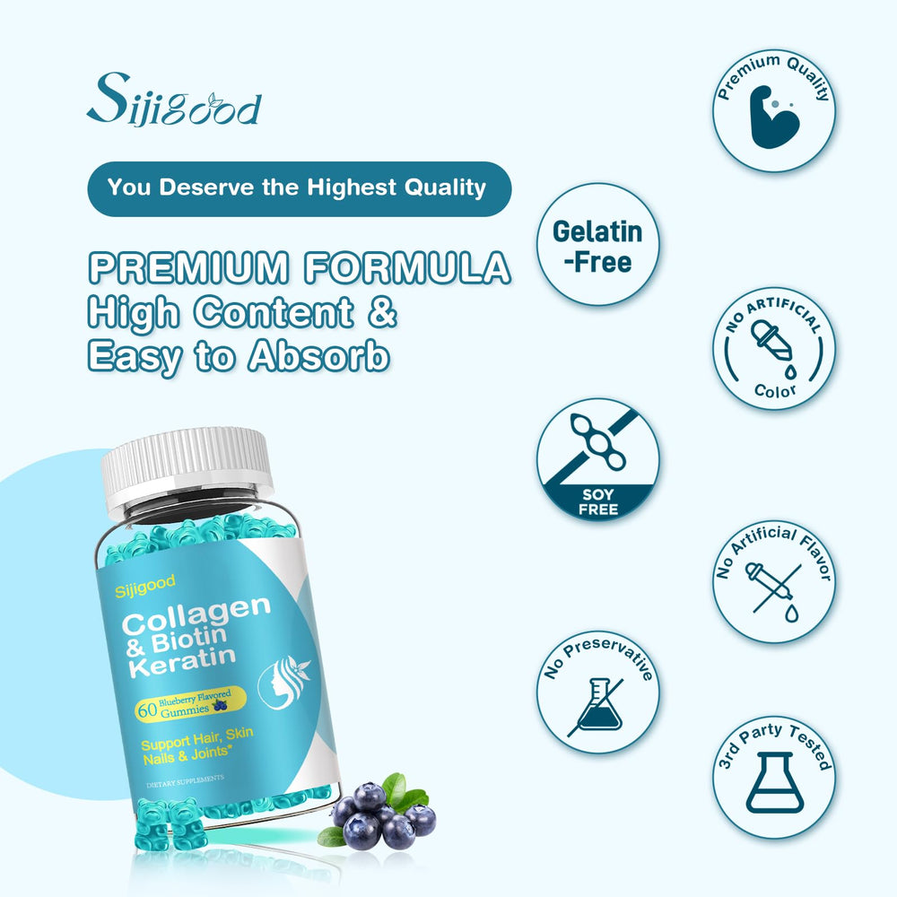 Sijigood label detail lists ingredients and potential benefits.