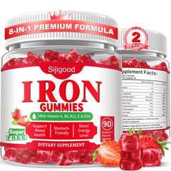 Sijigood iron gummies bottle for gentle daily iron support