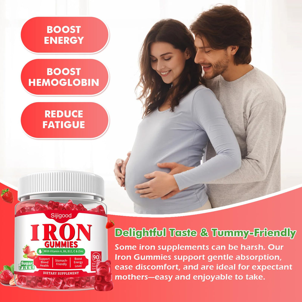 Sijigood nutrition chart illustrating iron and vitamins