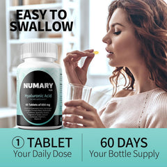 SILKMYST bottle and packaging on table showing 60 tablets, 2 month supply.