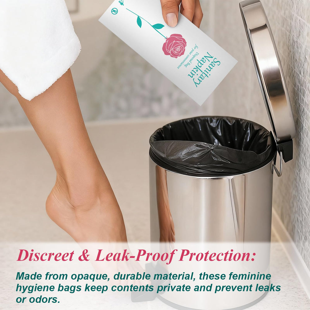 Leak-proof, opaque bags protect privacy and prevent leaks