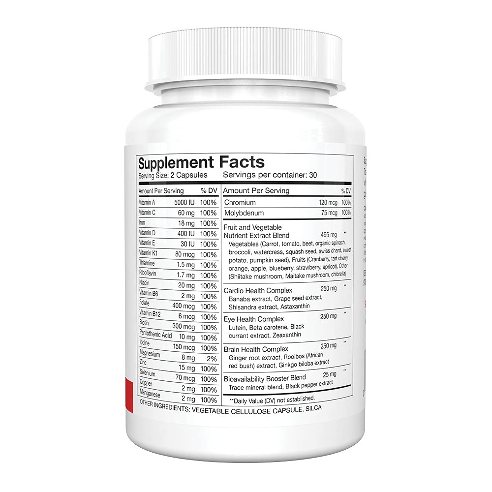 Silver Fern full-spectrum vitamins label indicating high absorption potential.