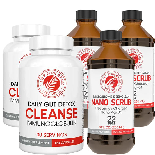 Silver Fern Nano Scrub Liquid bottle for daily cleansing routine