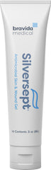 Silver-Sept gel tube close-up showing smooth texture for easy application