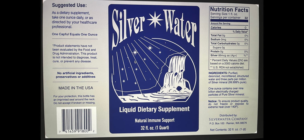 Pouring Wayne Rowland Silver Water into a glass for daily hydration