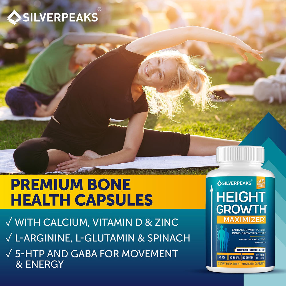 SILVERPEAKS Growth Capsules packaging suggesting family-friendly use.