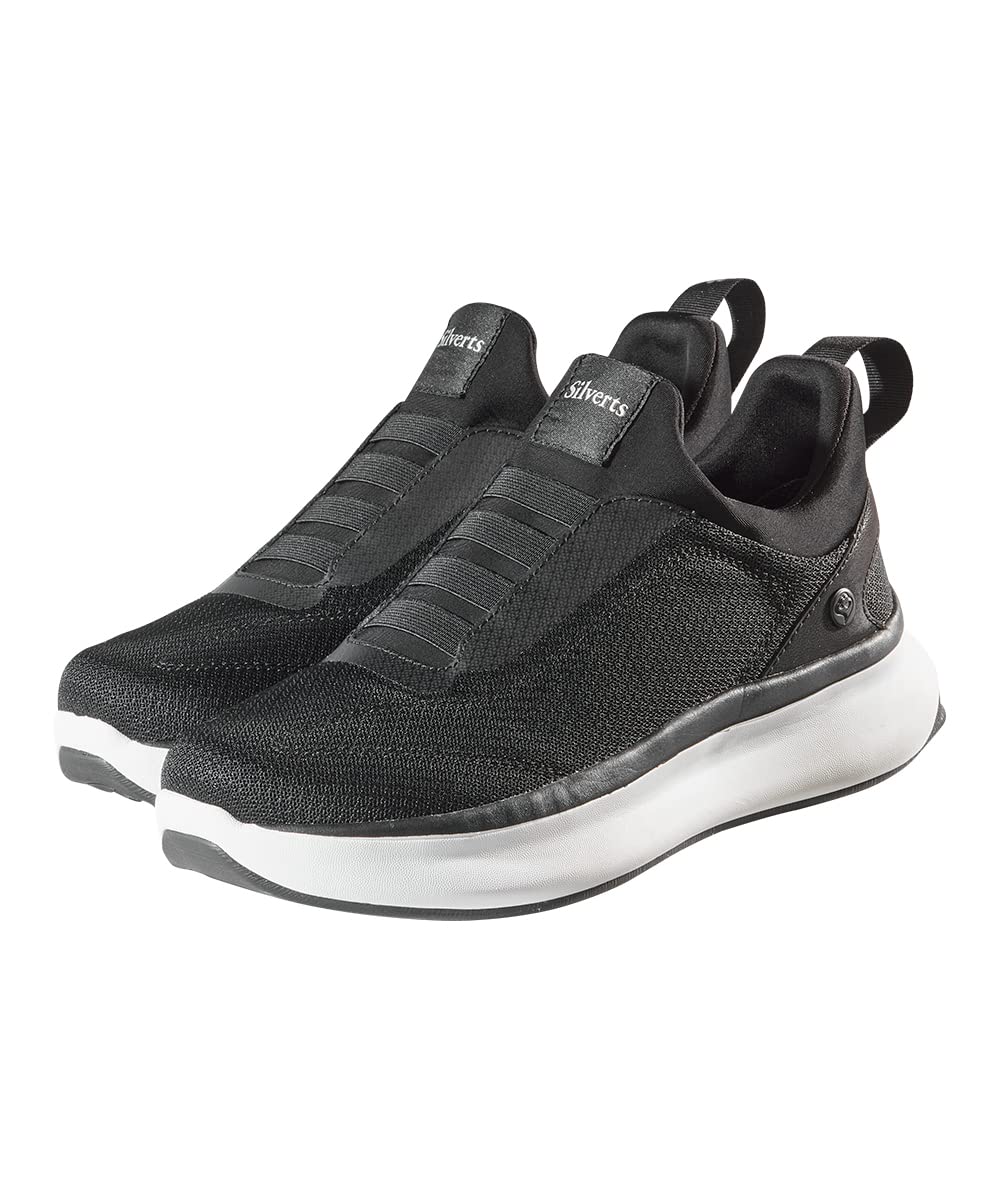 Silvert's adaptive shoes feature slip-resistant outsole for stable steps.