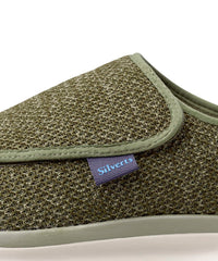 Anti-slip sole on Silvert's extra-wide walking shoe for safety