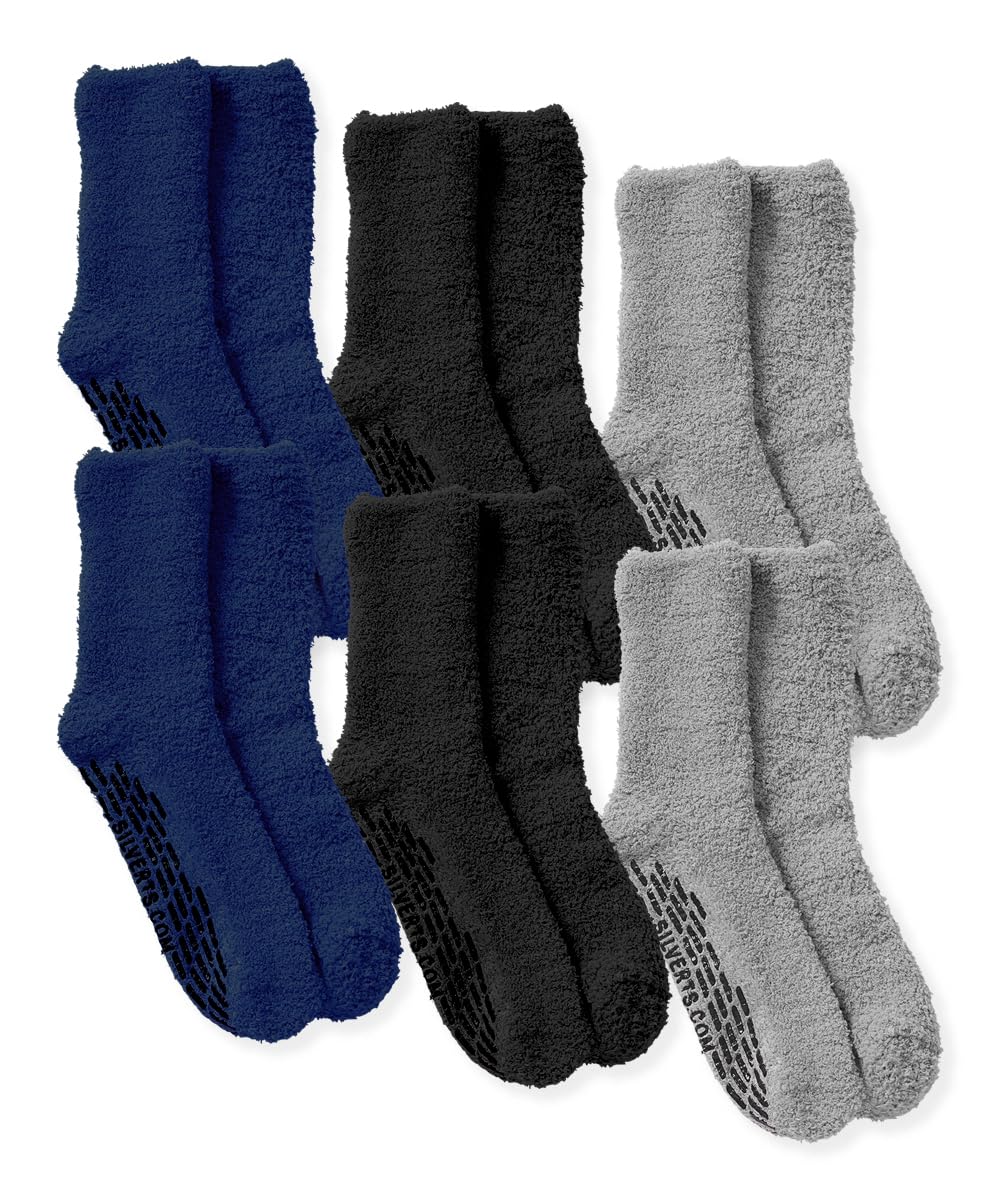 Silvert's Non Skid Hospital Socks with non-slip grip for safer floors.