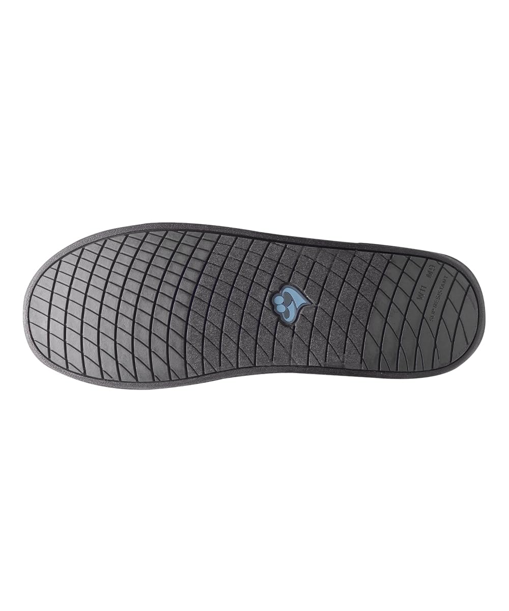 Silvert's slippers with removable insole and spacer for custom fit.