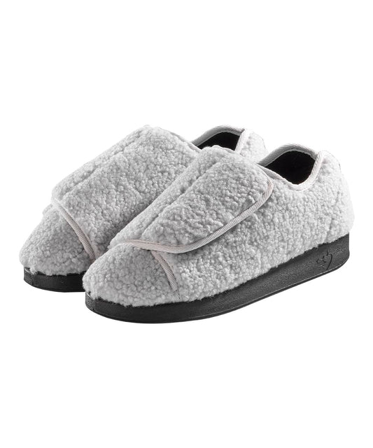 Silvert's Women's Slippers cloud upper close-up highlighting plush comfort for home wear