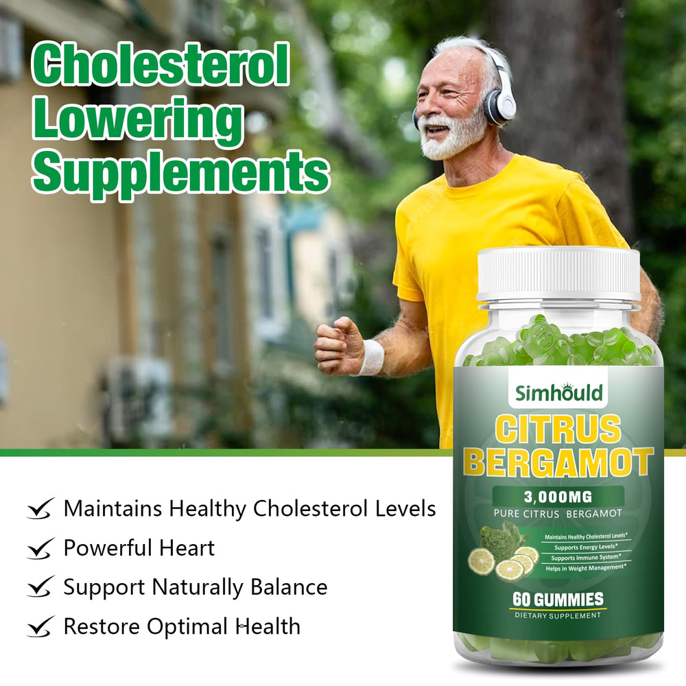 Simhould Citrus Bergamot Gummies ingredients chart highlights key botanicals for transparency.