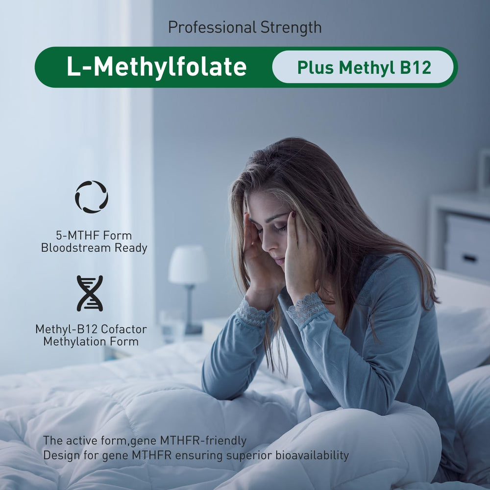 Closeup of Simlike Active Folate capsules emphasizes easy daily use.
