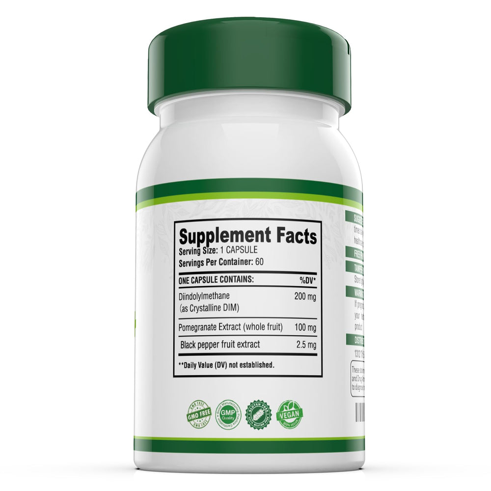 Simlike bottle pouring capsules demonstrates convenient daily intake for hormone optimization.
