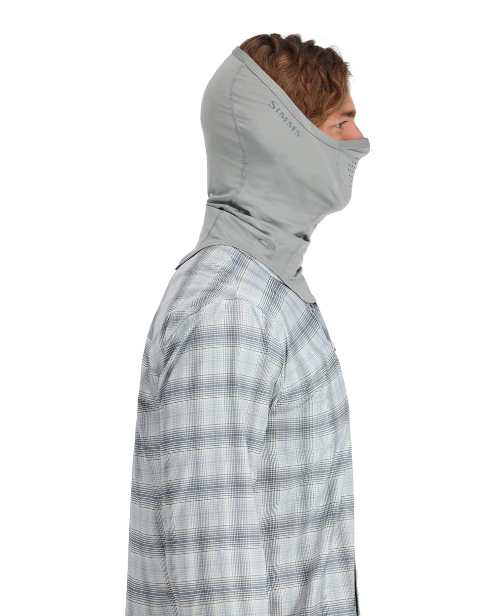 Simms BugStopper SunGaiter back view demonstrating full neck coverage for windy days.
