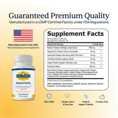Simple Promise Paratoxil capsules close-up highlighting plant-based formula