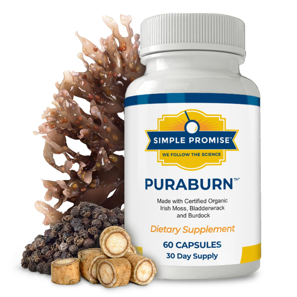 Simple Promise PuraBurn bottle front for daily digestive wellness