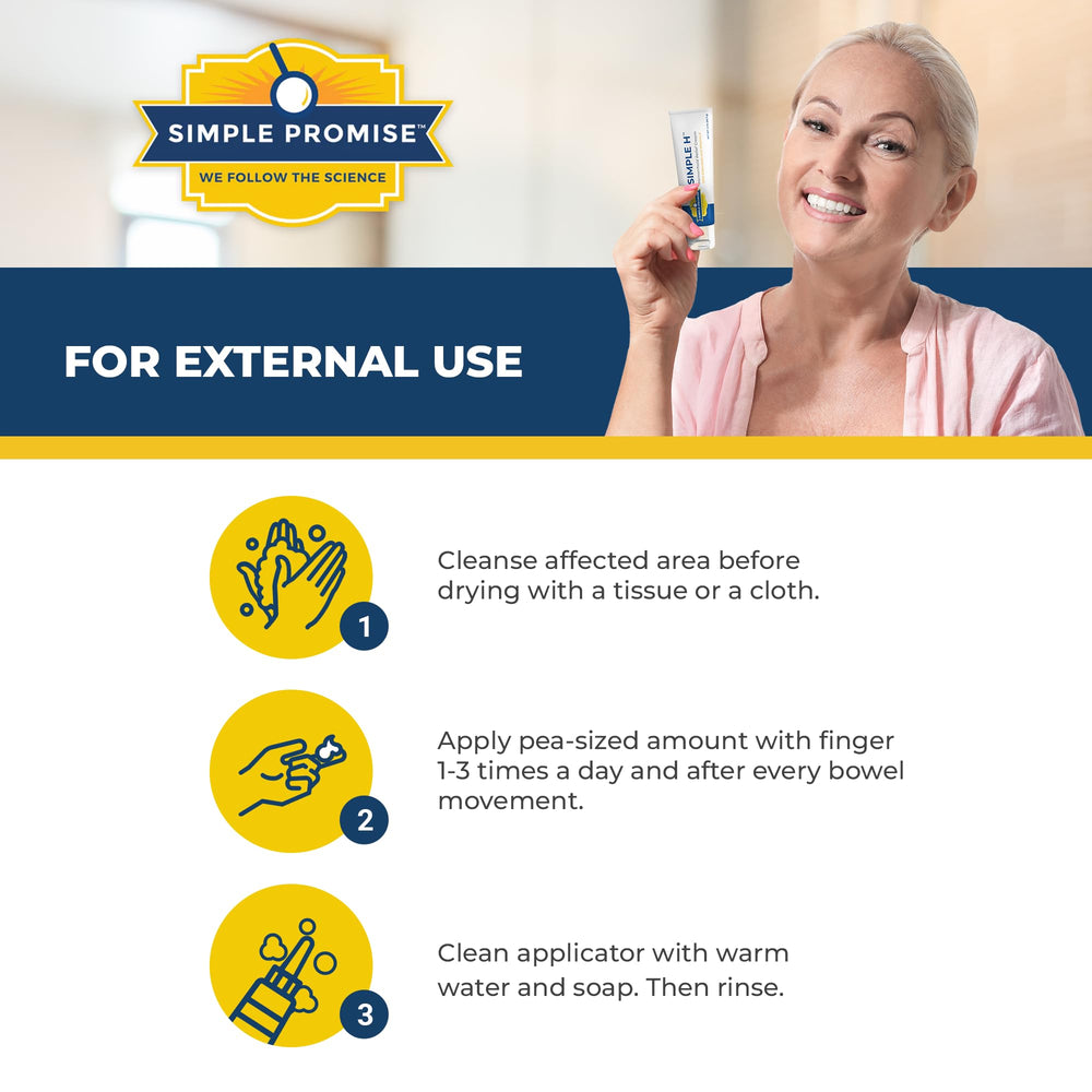 Paraben-free certification on Simple Promise Simple H packaging