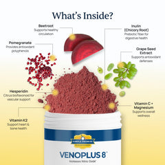 Simple Promise VenoPlus8 pomegranate antioxidant blend, supporting antioxidant defenses.