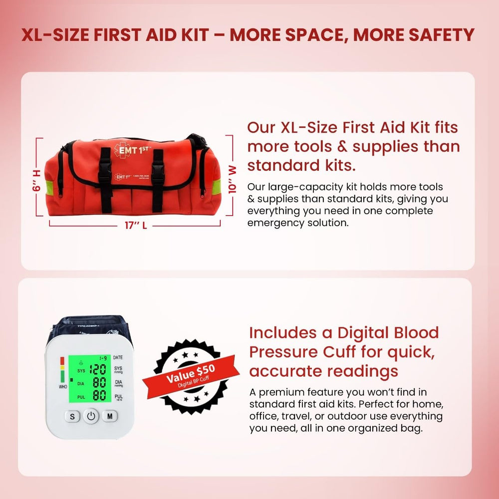 Simpleone EMT 1st kit travel-ready design suits car, home, and outdoor trips.