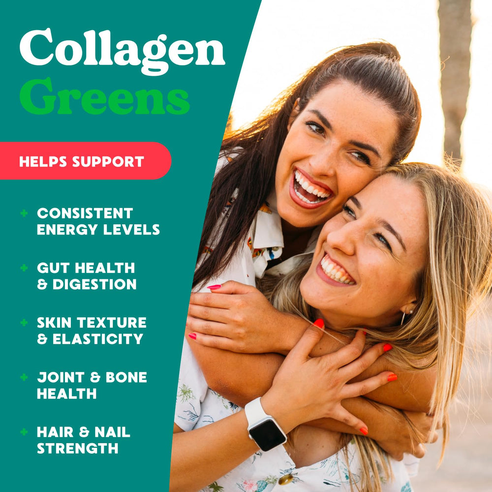 Simply Blossom collagen and probiotics mix hints at overall wellness.