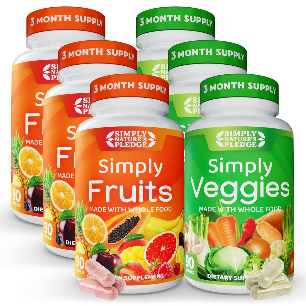 Simply Nature's Pledge bottle front showing a soy-free capsule daily option
