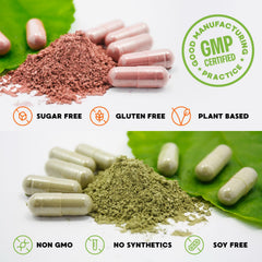 Label highlighting Simply Nature's Pledge soy-free and non-GMO ingredients.