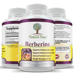 Simply Natures Pure Berberine capsules for easy daily dosing.