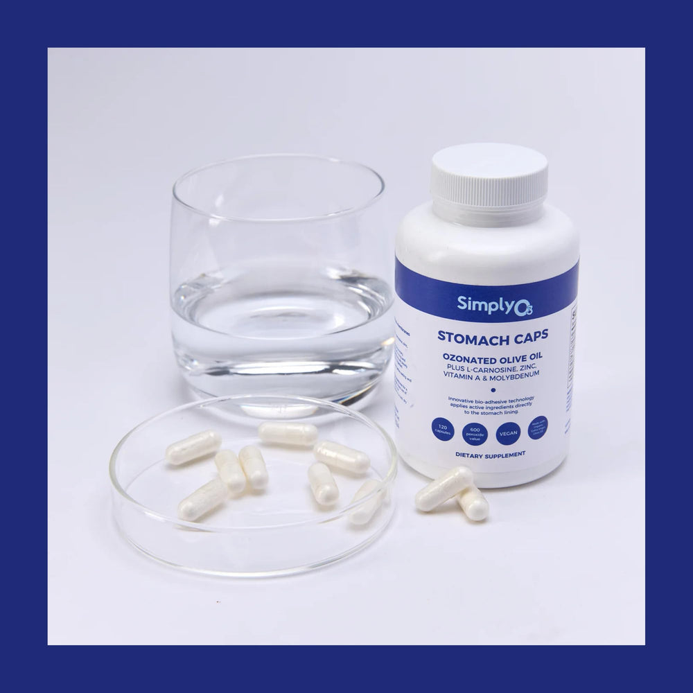 Simply O3 zinc-L-carnosine complex supports mucosal integrity and digestion comfort.