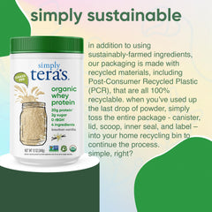 Simply Tera's organic stevia and non-GMO ingredients emphasized