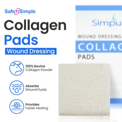 Simpurity non-adherent collagen matrix minimizes disruption during dressing changes.