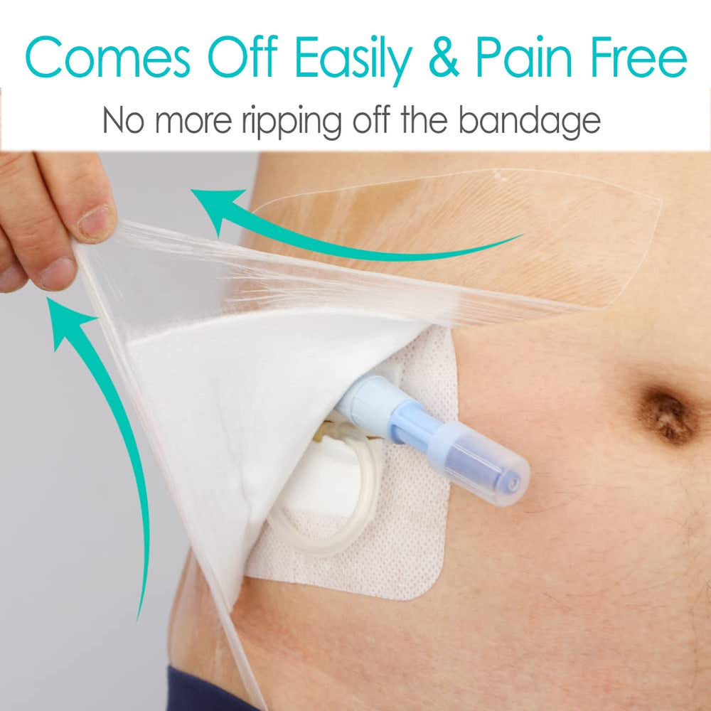 SinaiSea center-pad shield minimizes sticking to wound during shower routine