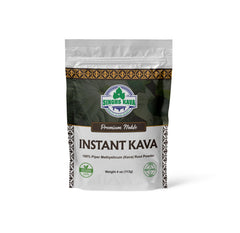 SINGHS micronized instant kava powder in bag front, ready for quick island moments.