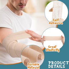 Sinmoe high elasticity tape adapts around joints for reliable light support.