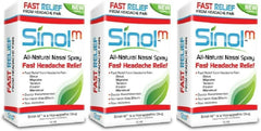 Sinol Headache Relief Spray bottle for quick nasal relief.
