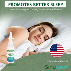 Sinusave Regular Strength bottle pour captures travel-friendly size.