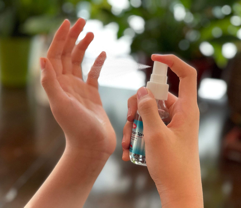 Pump bottle ready SIPA citrus sanitizer for convenient application.