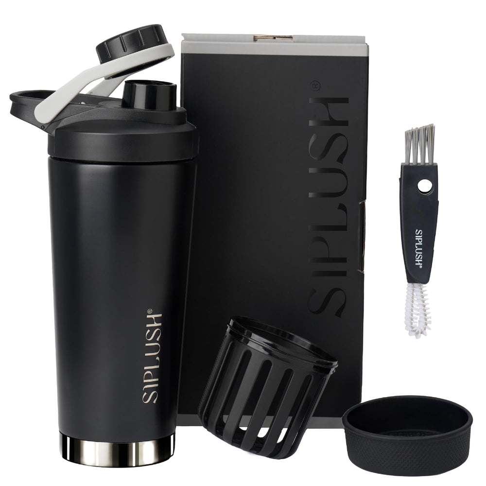 SIPLUSH Paradise bottle 24oz with mirror bottom for premium gym look
