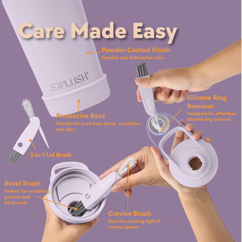 SIPLUSH Paradise bottle protective boot guards against scratches and slips.
