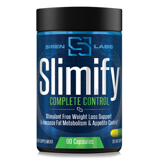 SIRENLABS Slimify bottle front view showing packaging and branding.