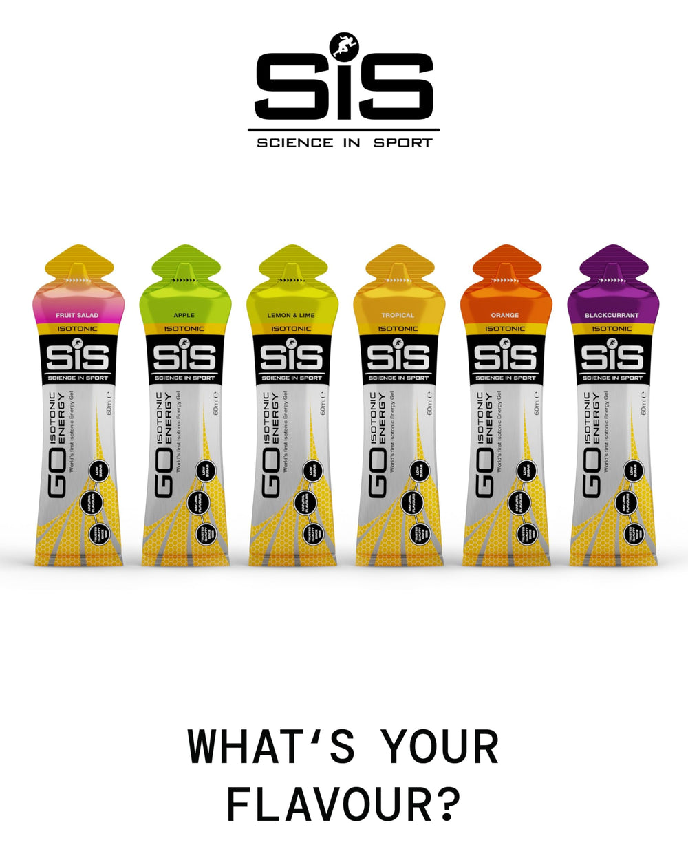 SIS Gel GO isotonic gel texture for easy digestion.
