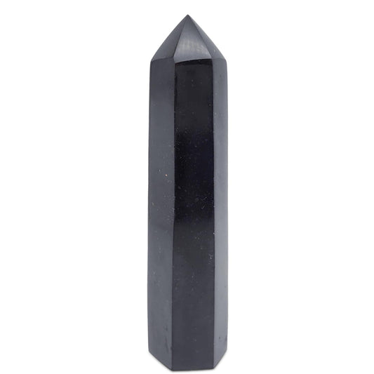 Sisamn natural black tourmaline column chunk for grounding and protection during meditation.