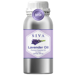 SIVA Lavender essential oil bottle 16oz suitable for diffuser and massage.