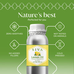 SIVA ORGANICS Lemon Oil diffuser setup releasing uplifting citrus scent in room.