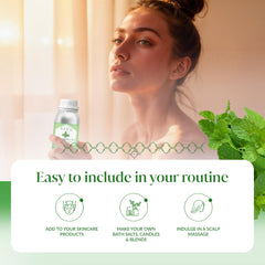 SIVA ORGANICS Peppermint Oil can be added to a relaxing foot bath.